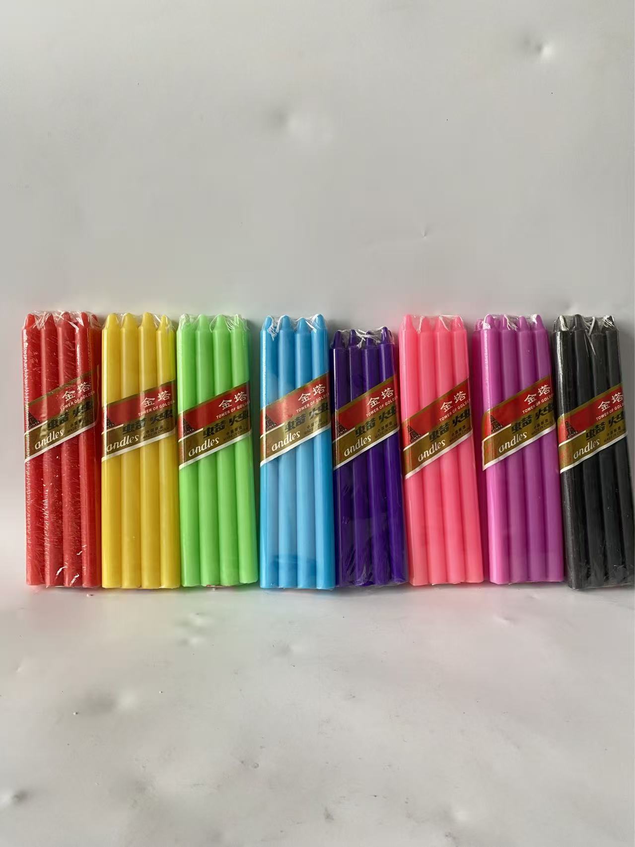 Assorted Color Stick Candles product image
