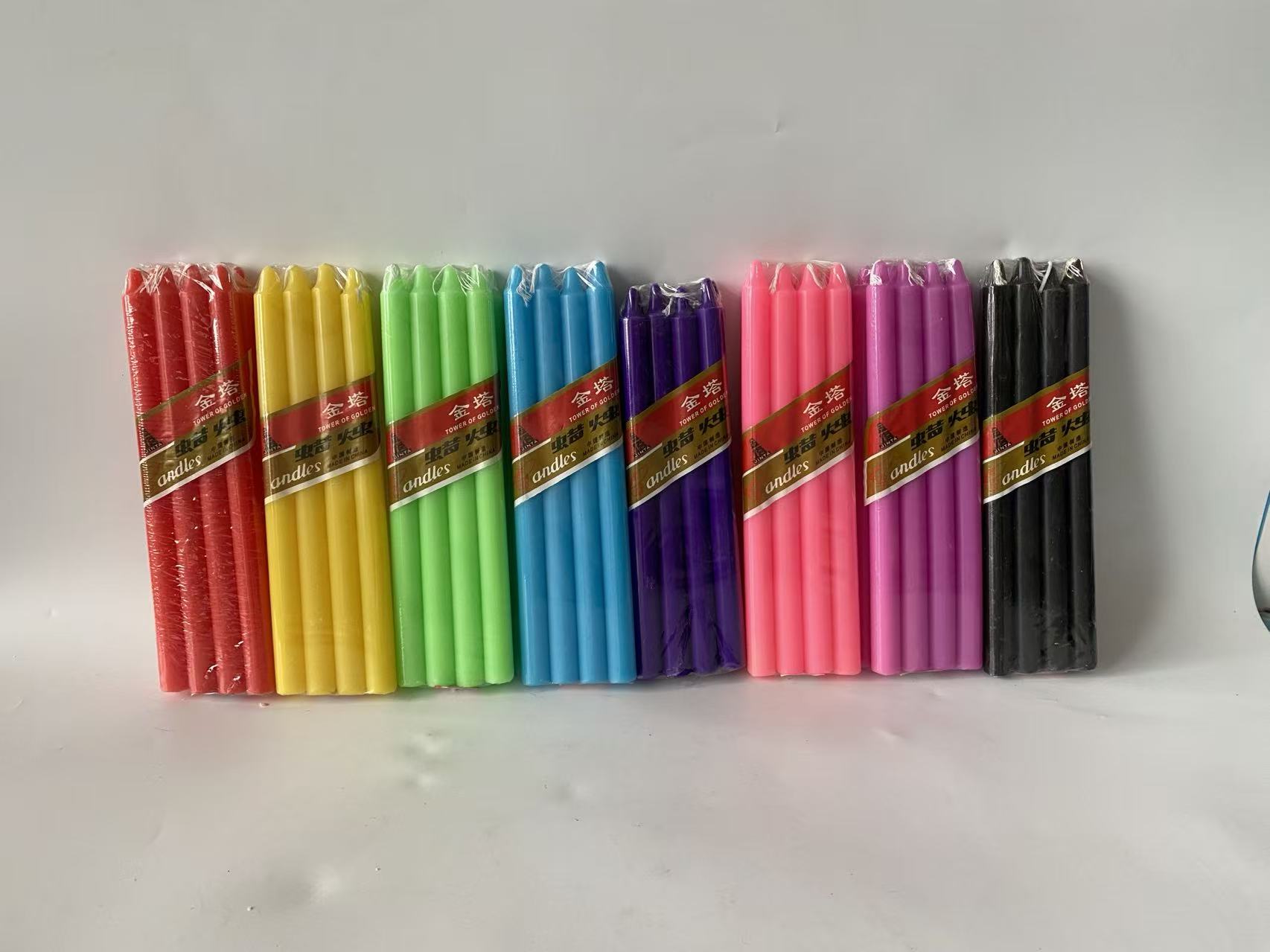 Assorted Color Stick Candles product image