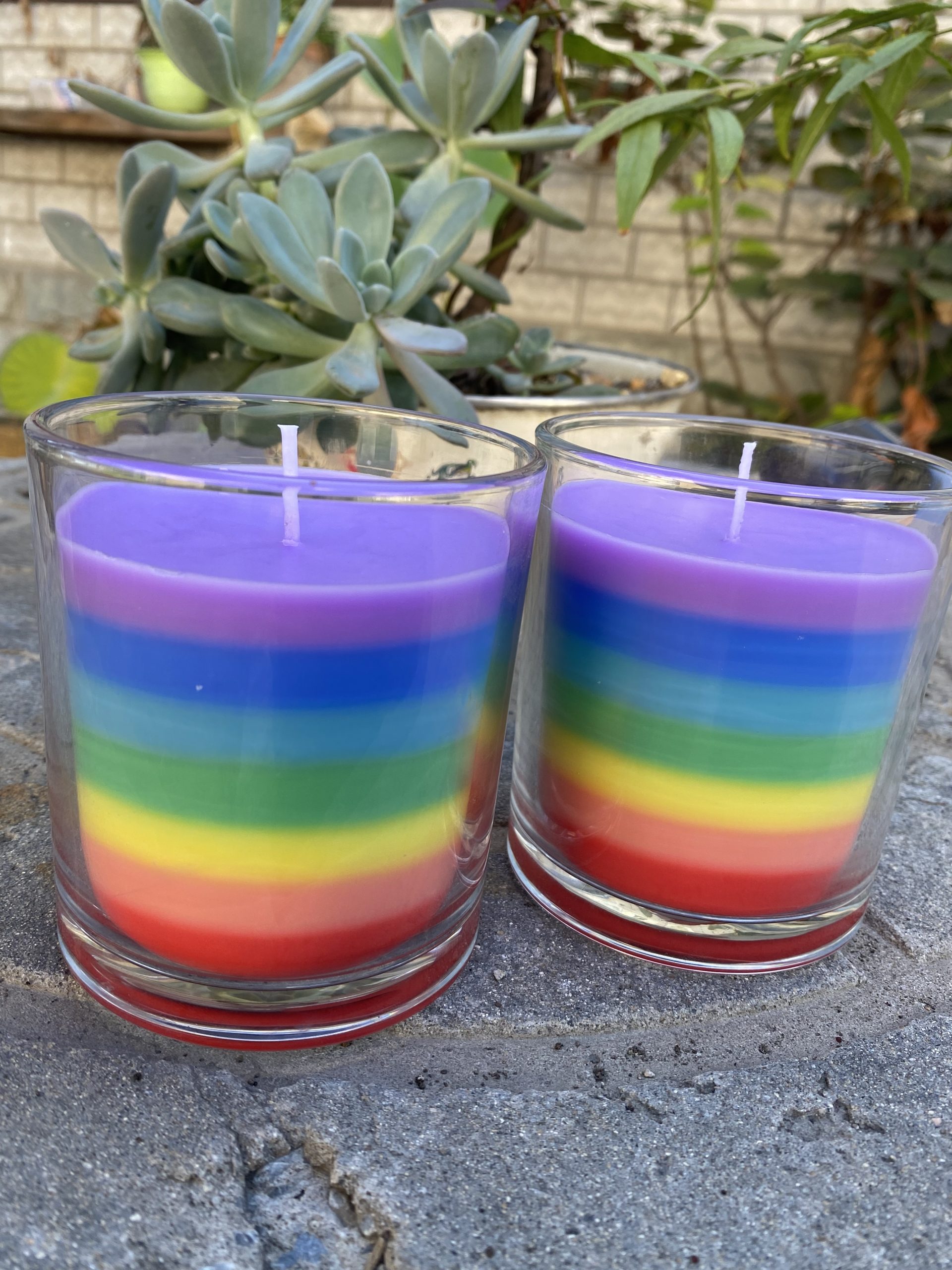 Rainbow Glass Candle product image